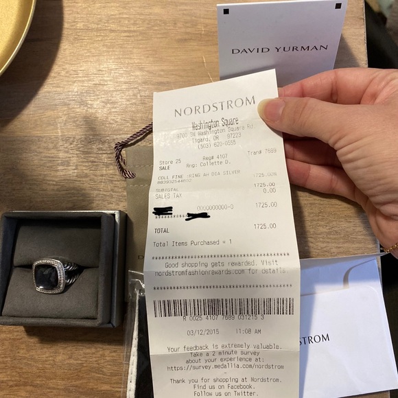 David Yurman Ring - Gorgeous Black Orchid + Diamonds - Picture 8 of 16